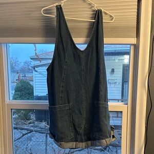 free people denim romper